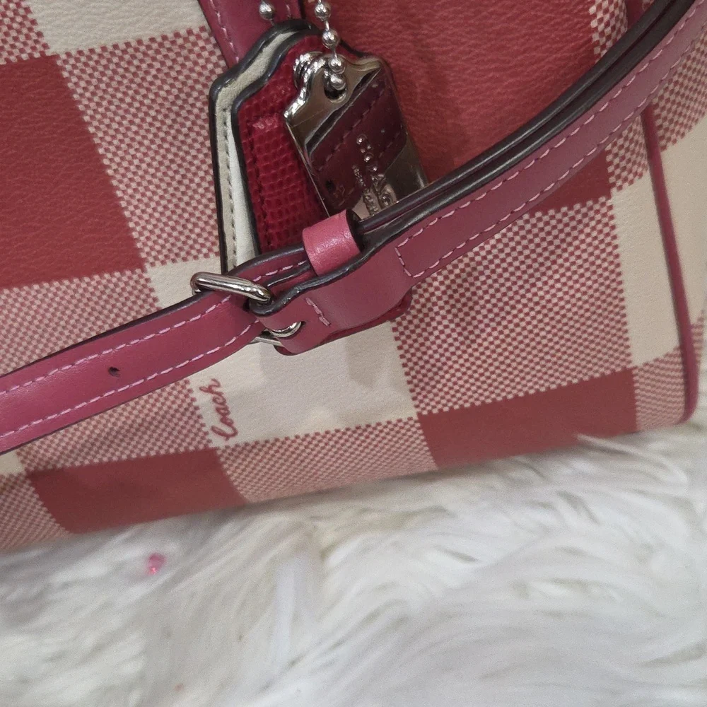 🩷▪️ COACH ▪️Surrey Carryall With Buffalo Plaid Print Zip Wallet Bundle Set - Picture 14 of 17
